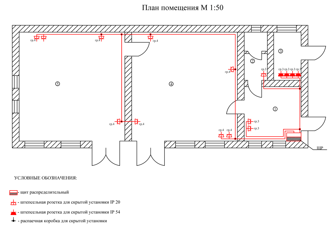 Распределительная коробка для электропроводки обозначение на схеме
